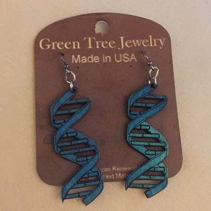 DNA helicase structure earrings